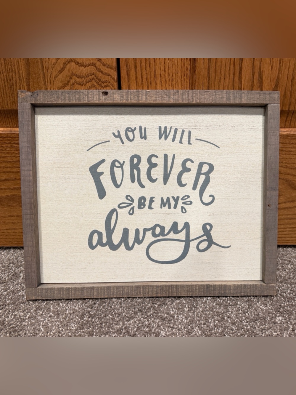 Framed Decorative Sign 12x15